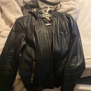 Faux leather jacket